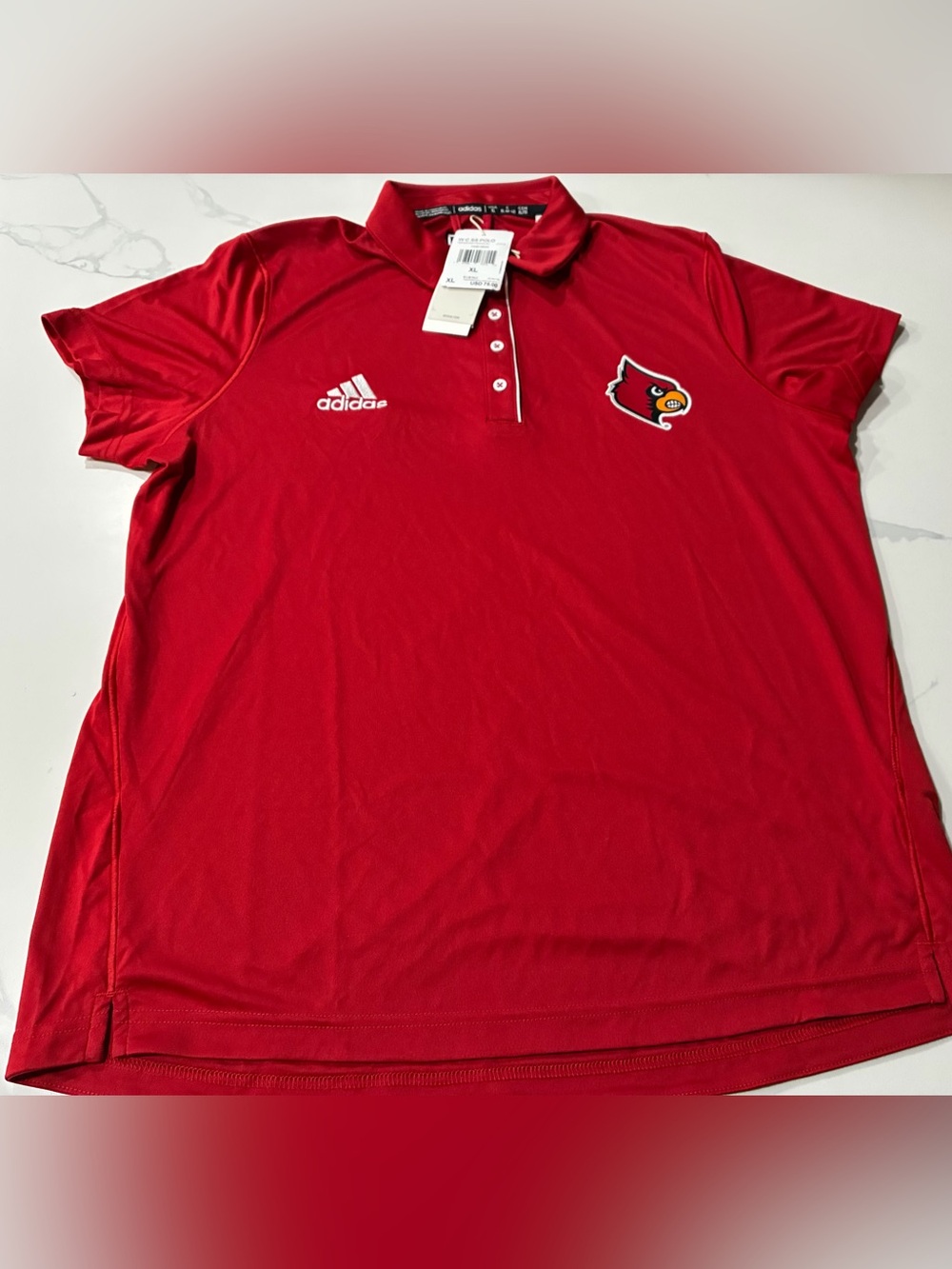 University of Louisville Cardinals Adidas Women’s Polo (XL) Retails For $75
